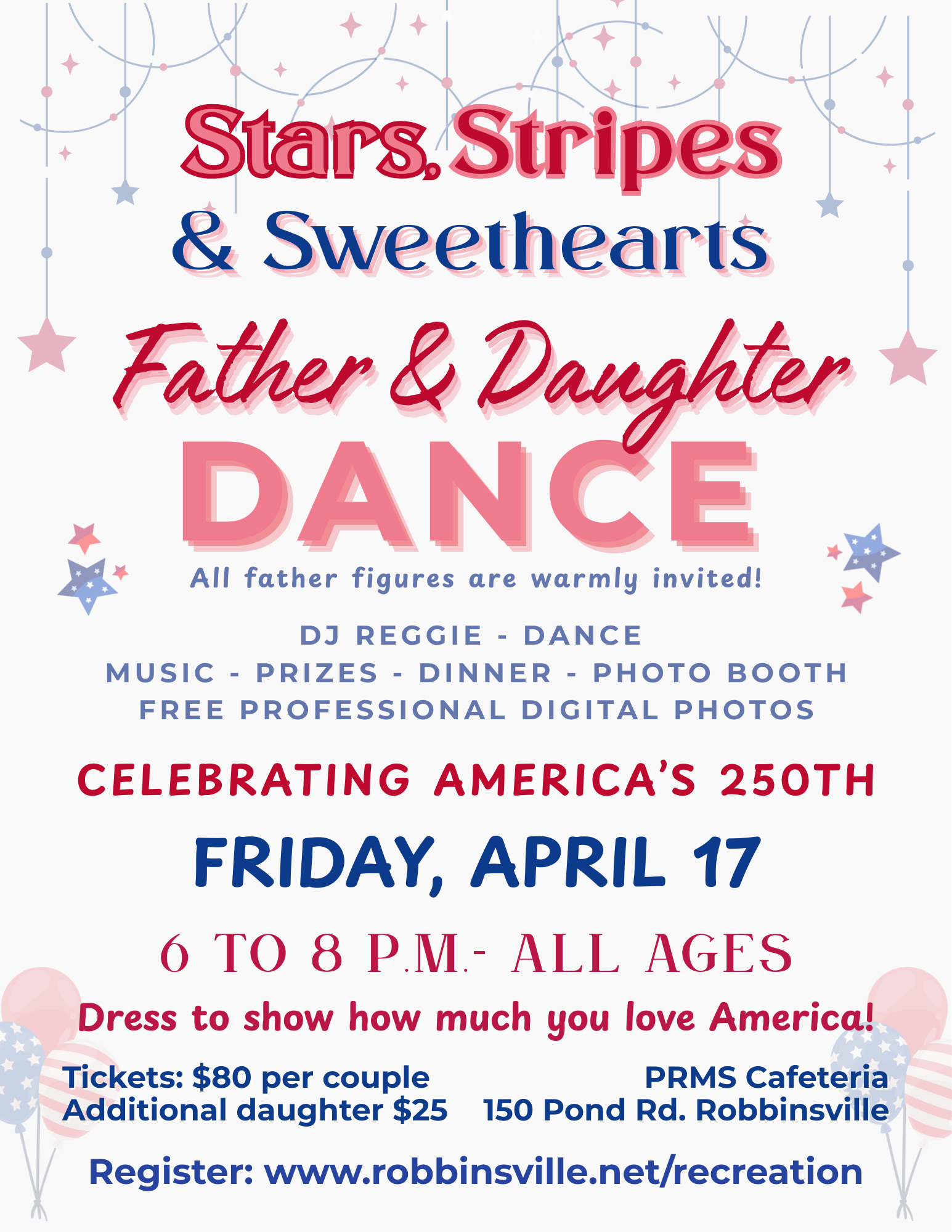 2026 Father Daughter Dance Flyer